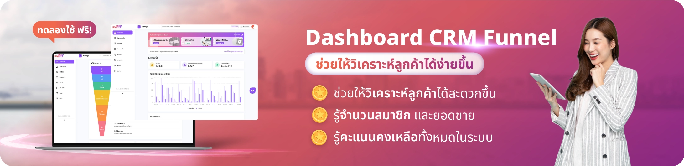 Dashboard CRM Funnel ตอบโจทย์ธุรกิจคุณ